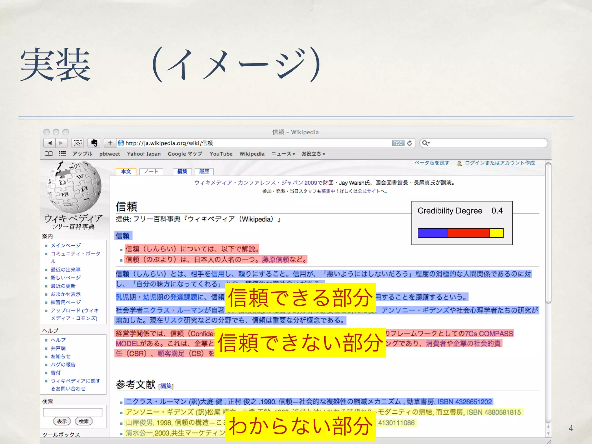 Credibility Degree   0.4




                           4
 