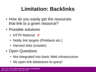 The original hypertext system and Wikipedia | PPT