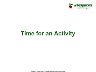 Time for an Activity 