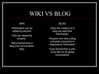 Wiki Presentation | PPT