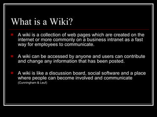 Wiki Presentation | PPT