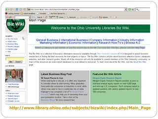 http://www.library.ohiou.edu/subjects/bizwiki/index.php/Main_Page   MediaWiki 