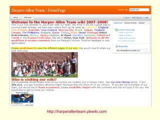 http://harperallenteam.pbwiki.com 
