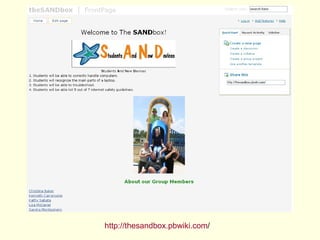 http://thesandbox.pbwiki.com / 