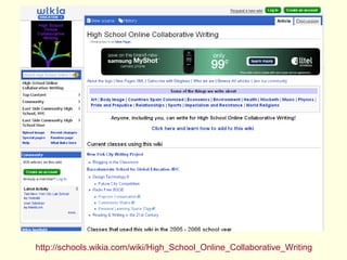 http://schools.wikia.com/wiki/High_School_Online_Collaborative_Writing 