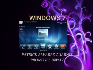 PATRICK ALVAREZ GUARNIZ
    PROMO IES 2009-IV
 