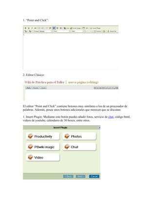 Creación de Wikis en PbWiki | PDF