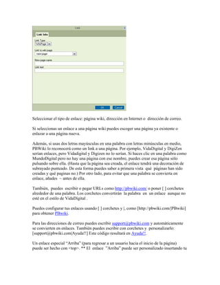 Creación de Wikis en PbWiki | PDF