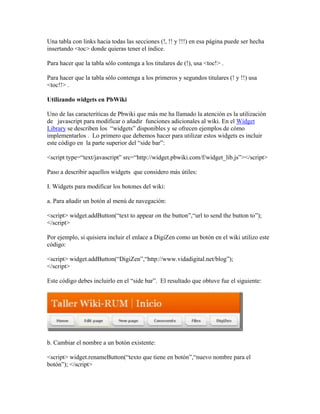 Creación de Wikis en PbWiki | PDF