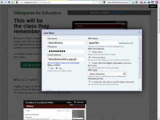 Lino OliveiraAplicações e Práticas Web 2.0 na Biblioteca Escolar - PGGBE
15
 