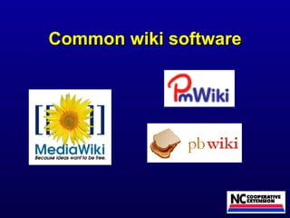 Common wiki software 