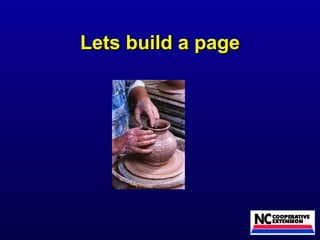 Lets build a page 