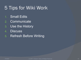 Wikis in the Classroom | PPT