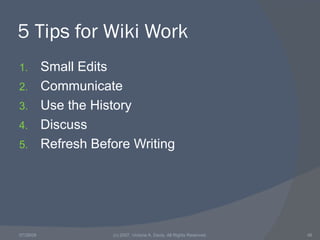 Wikis in the Classroom
