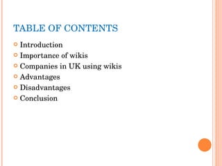 Wikis[1] | PPT
