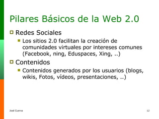 Pilares Básicos de la Web 2.0 ,[object Object],[object Object],[object Object],[object Object]