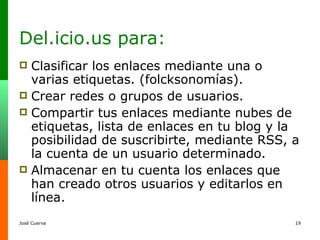 Del.icio.us para: ,[object Object],[object Object],[object Object],[object Object]