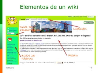 Elementos de un wiki 