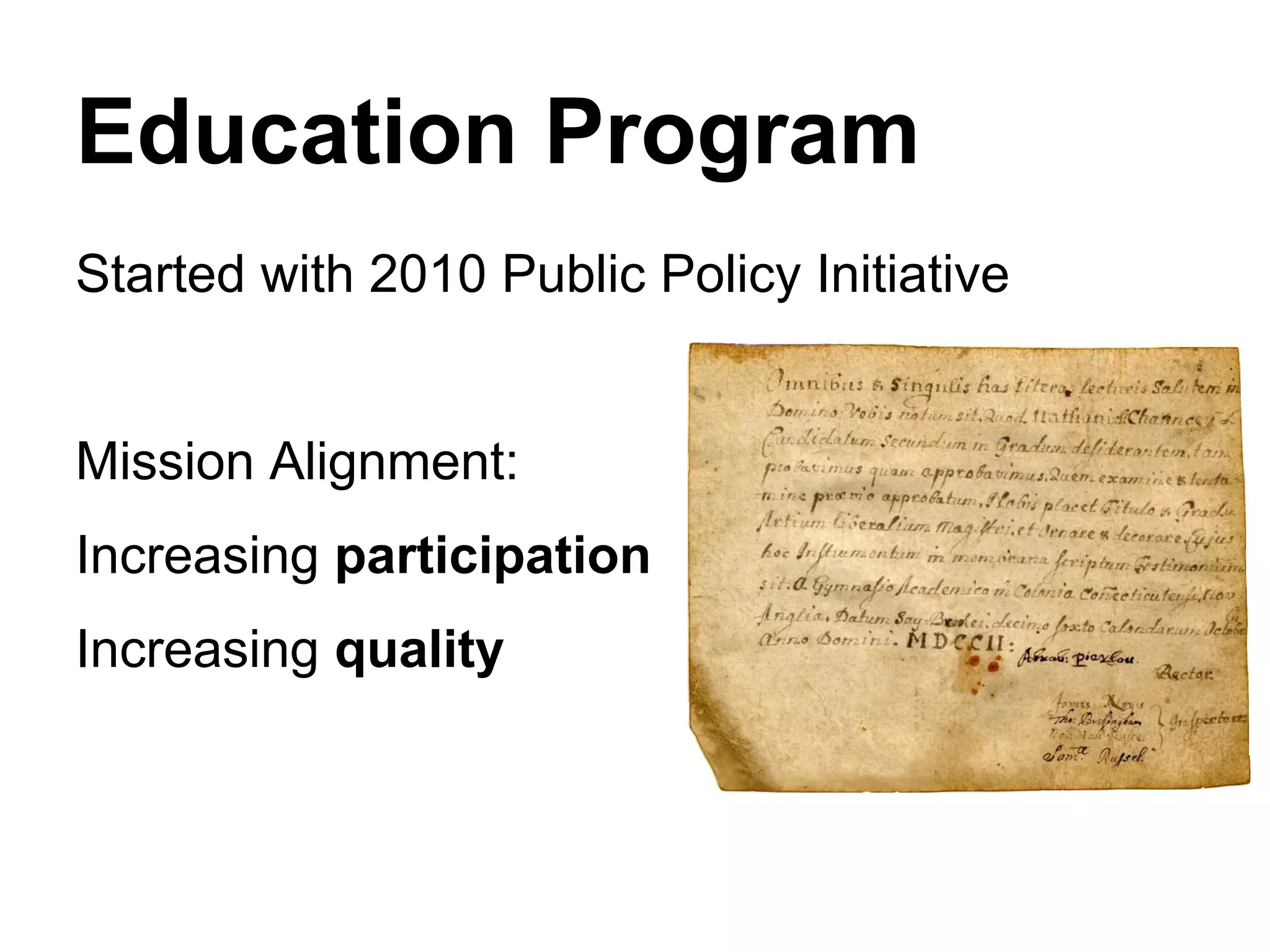 Pedagogical Benefit
● Engaged students, global audience, realworld purpose
● Unique assignment, peer feedback, cool and different
● Media literacy, identify bias, evaluate credibility
● Constructing knowledge, content gaps
● Discourse, collaboration, community of practice
● Expository writing, literature review, citation
● Critical thinking, process reflection
● Plagiarism, close paraphrasing, copyright
● Digital citizenship, online etiquette, wiki code

 