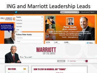 ING and Marriott Leadership Leads

 