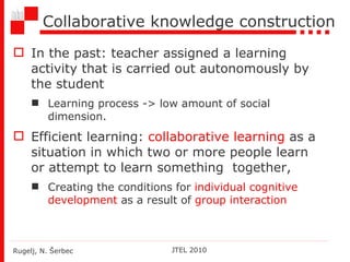 Peer Assessment of Collaborative Work Supported by Wikis and Google ...