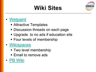 Wikis In Your Business Class