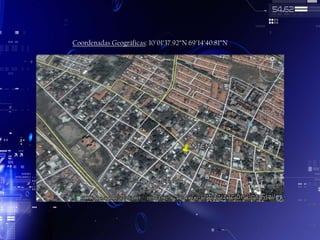 Coordenadas Geográficas: 10°01’37.92”N 69°14’40.81”N

 