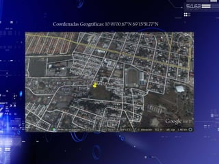 Coordenadas Geográficas: 10°01’00.67”N 69°15’51.77”N

 