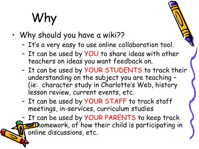 Wikispaces A Tutorial Ppt