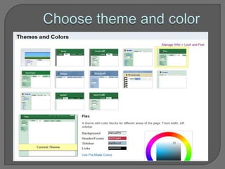 Choose theme and color