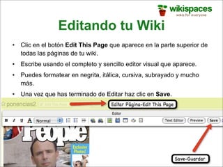 Wikispaces para docentes