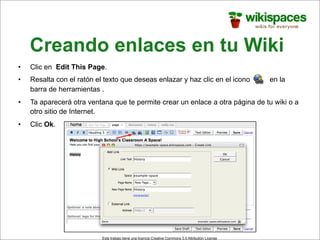 Wikispaces para docentes