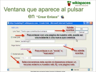 Wikispaces para docentes