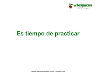 Wikispaces para docentes