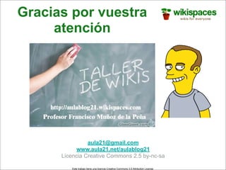 Wikispaces para docentes