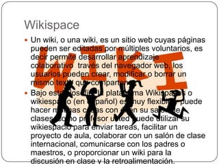 Wikispaces y google docs | PPTX