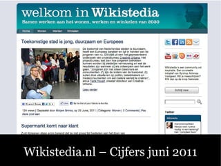 Sociale Media – Fluitend aan de Slag! Wikistedia.nl – Cijfers juni 2011 