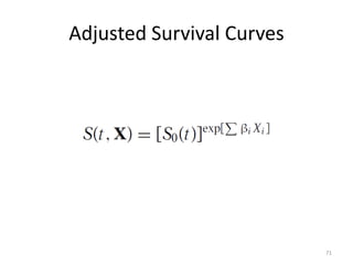 Adjusted Survival Curves




                           71
 