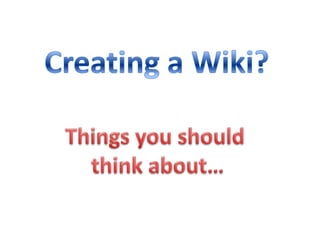 Wiki Think