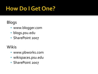 Wiki Blogspot Wiki vs Blog | PPTX