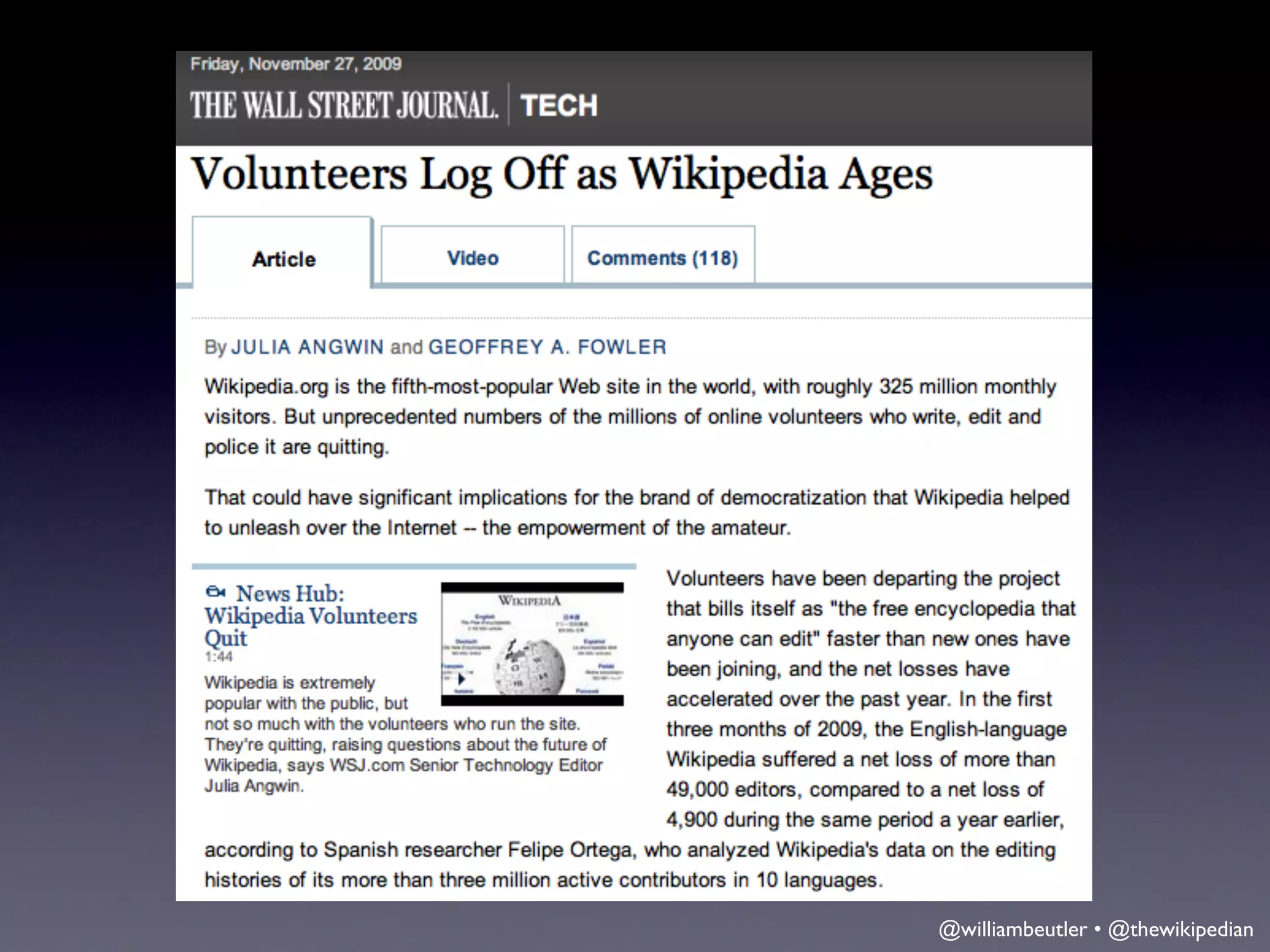 @williambeutler • @thewikipedian
 