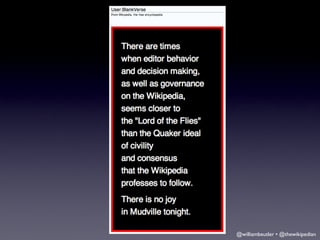 @williambeutler • @thewikipedian
 