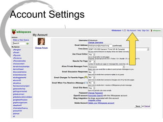 Account Settings 
