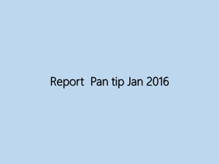 Report Pan tip Jan 2016
 