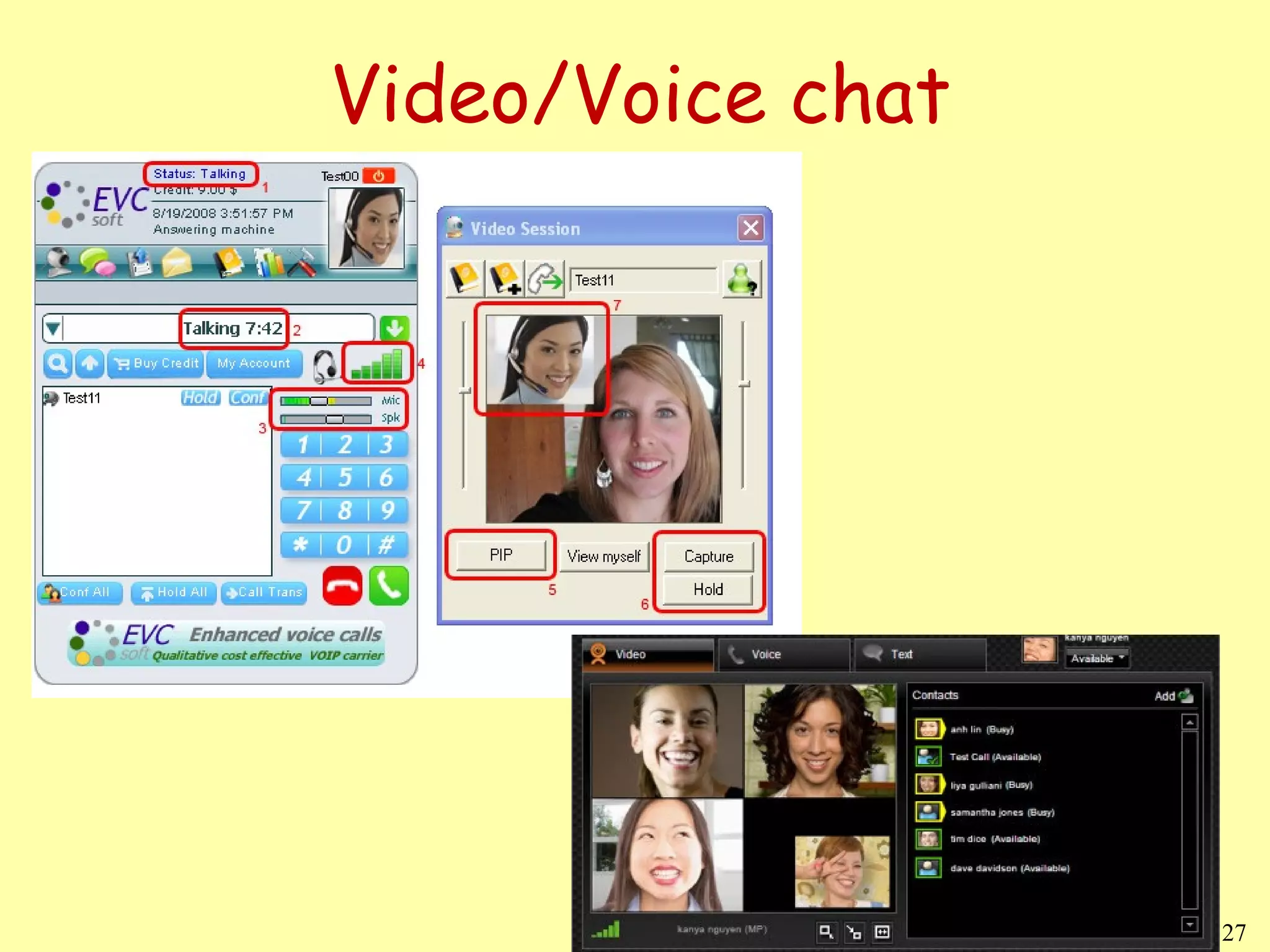 Video/Voice chat 