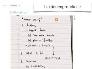 Lektionenprotokolle 
 