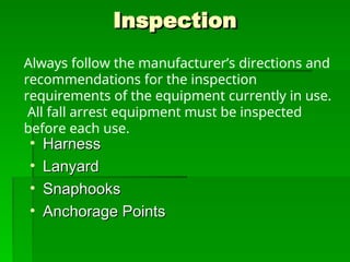 Always Inspection Fall Protection Wilbur's Fall protection Presentation condensed.ppt
