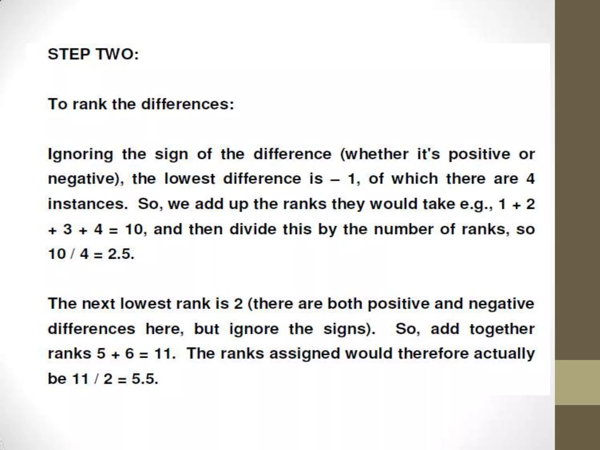 Advance Statistics - Wilcoxon Signed Rank Test