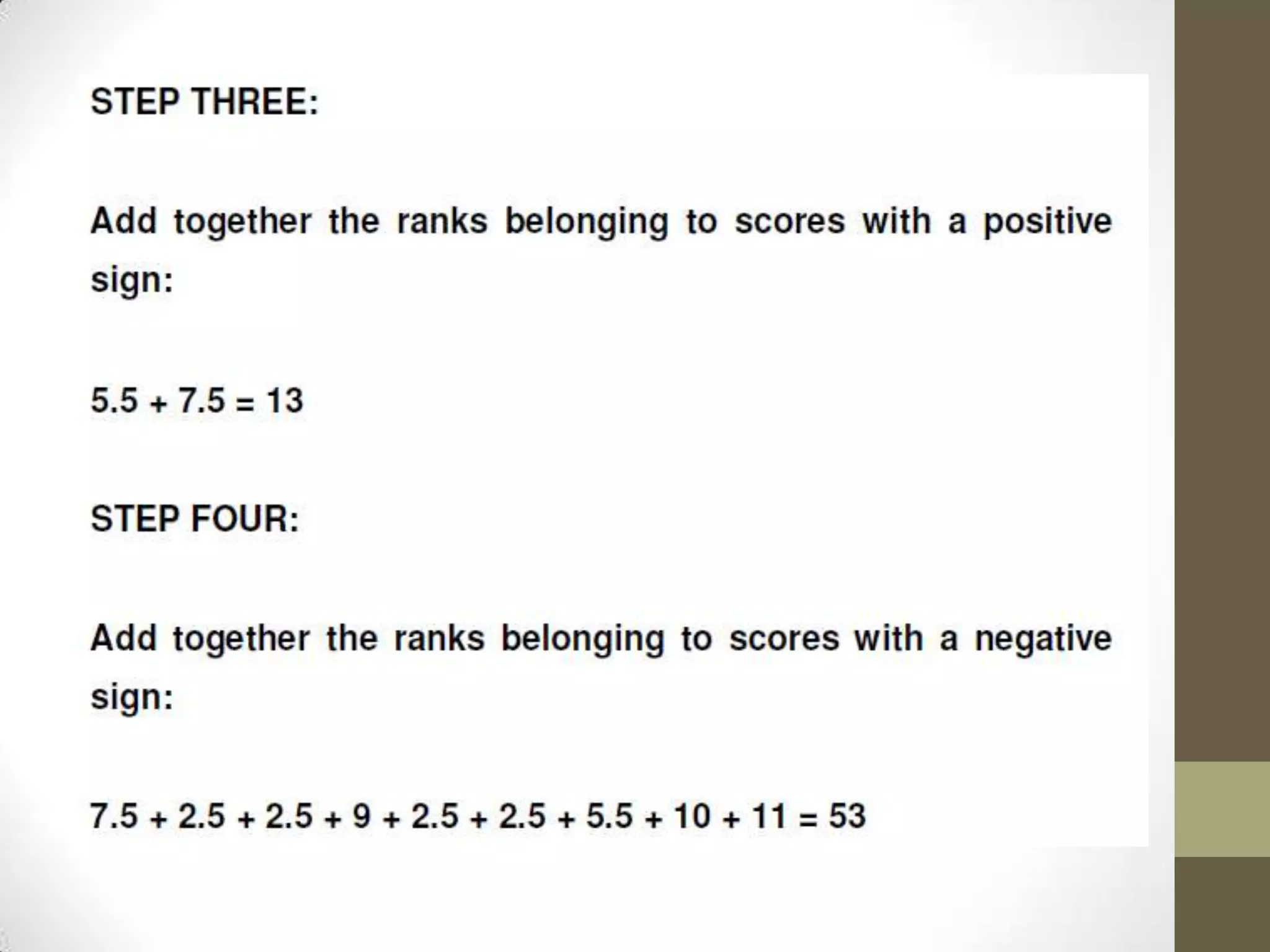 Advance Statistics - Wilcoxon Signed Rank Test