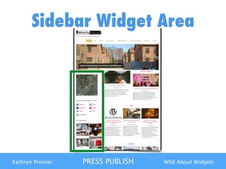 Kathryn Presner PRESS PUBLISH Wild About Widgets
Sidebar Widget Area
 